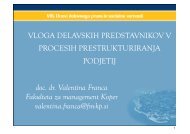 VLOGA DELAVSKIH PREDSTAVNIKOV V PROCESIH ... - Planet GV