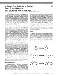 A Solvent-Free Oxidation of Alcohols in an Organic Laboratory