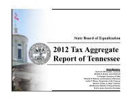 2012 Tax Aggregate Report - Tennessee Comptroller of the Treasury