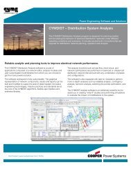 CYMDIST â Distribution System Analysis - Cyme International