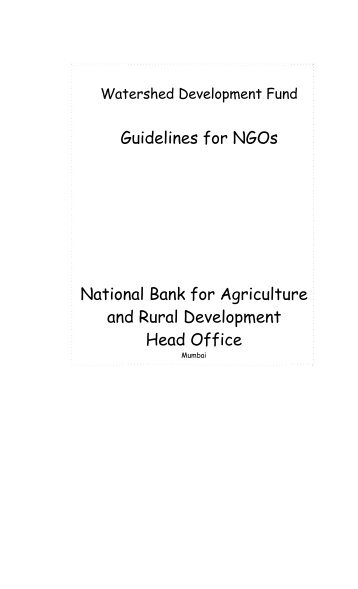 Nabard Guidelines