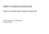 Draft consultation plan