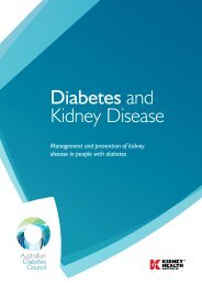 Diabetes and Kidney Disease - Australian Diabetes Council