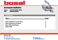 Exhaust bulletin - Bosal