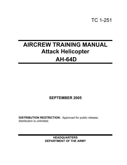 AIRCREW TRAINING MANUAL Attack Helicopter AH-64D - AskTOP