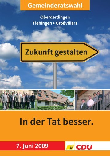 In der Tat besser. - CDU Oberderdingen