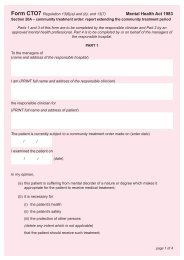 Form CTO7 section 20A - community treatment order - report ...