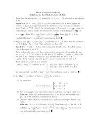 Math 351 (Real Analysis) Solutions to the Ninth Homework Set. 1 ...