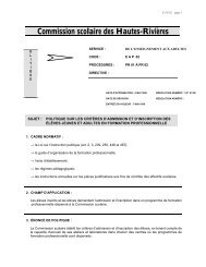 EAP 02 - Commission scolaire des Hautes-RiviÃ¨res