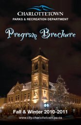 Program Brochure - City of Charlottetown