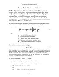 Cowell's Method for Heliocentric Orbits - Orbital and Celestial ...