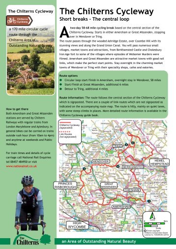 Download PDF of Chilterns Cycleway Central Loop itinerary