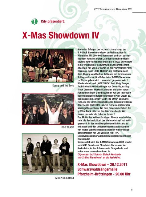 X-MAS SHOWDOWN - CITY Stadtmagazin