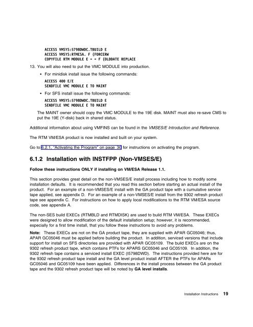 Program Directory for Realtime Monitor VM/ESA - z/VM - IBM