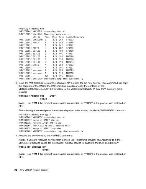 Program Directory for Realtime Monitor VM/ESA - z/VM - IBM