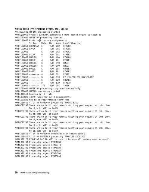 Program Directory for Realtime Monitor VM/ESA - z/VM - IBM