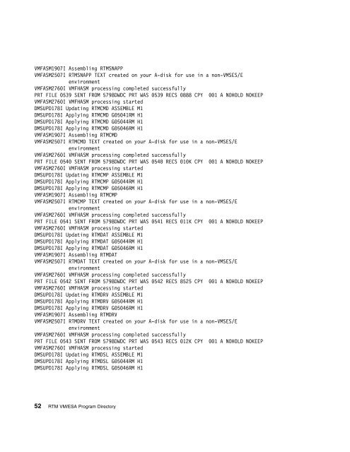 Program Directory for Realtime Monitor VM/ESA - z/VM - IBM