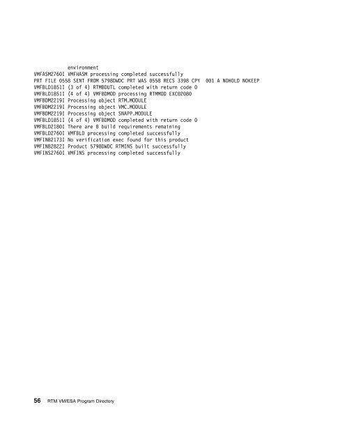 Program Directory for Realtime Monitor VM/ESA - z/VM - IBM