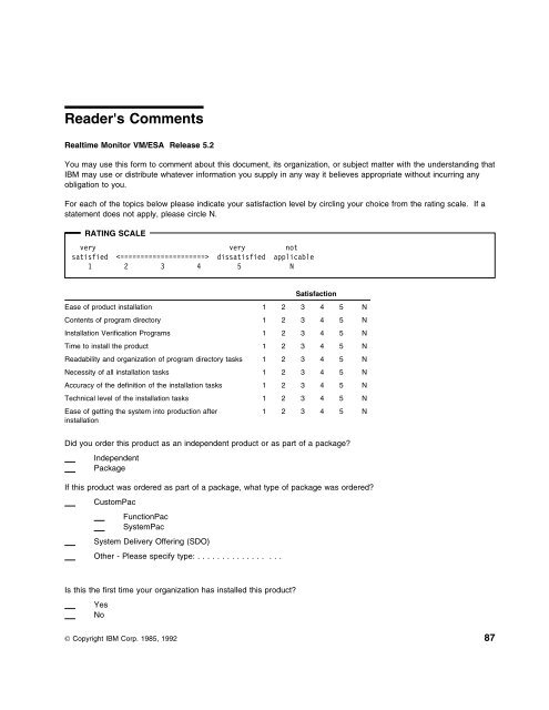 Program Directory for Realtime Monitor VM/ESA - z/VM - IBM