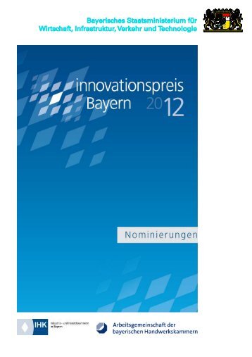 Hauptpreise - Innovationspreis Bayern