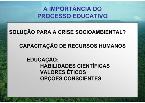 desafios da educaÃ§Ã£o ambiental para o sÃ©culo xxi ... - SIGAM