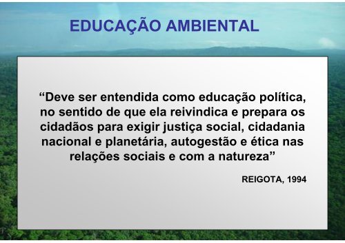 desafios da educaÃ§Ã£o ambiental para o sÃ©culo xxi ... - SIGAM