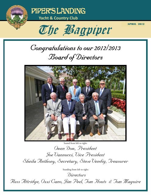 April 2012 Bagpiper - Piper's Landing Golf & Country Club