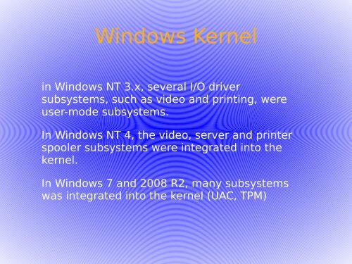 Windows Kernel - H2HC