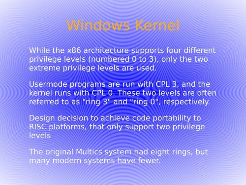 Windows Kernel - H2HC