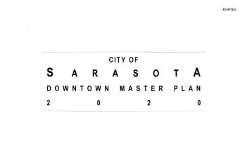 Downtown Master Plan - City of Sarasota