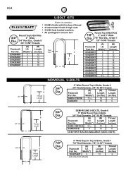 U-Bolts and U-Bolt Kits - New Life