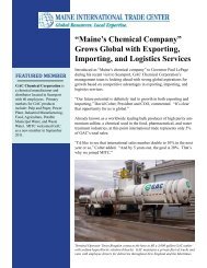 GAC Chemical Corporation - Maine International Trade Center