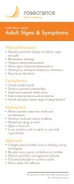 Signs and Symptoms of Adult Substance Abuse (PDF)