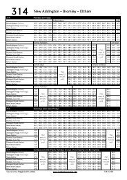 314 New Addington â Bromley â Eltham - London Bus Routes