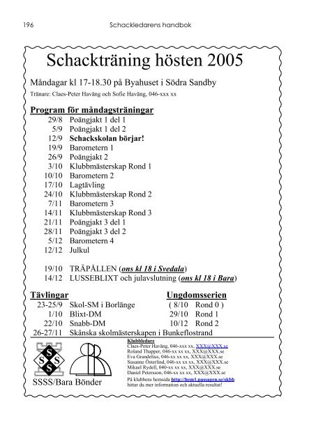 Schackledarens handbok - Sveriges SchackfÃ¶rbund