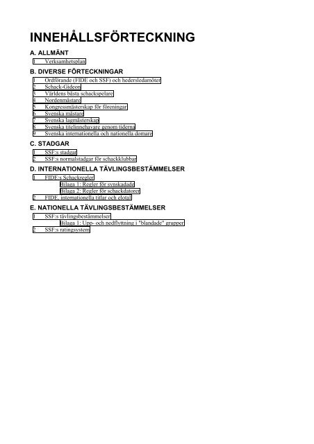 stadgar schackregler tÃ¤vlingsbestÃ¤mmelser mm - Sveriges ...