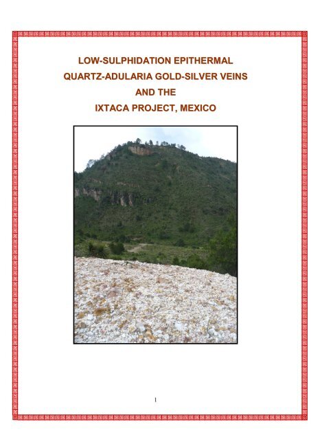 low-sulphidation epithermal quartz-adularia ... - Almaden Minerals