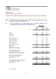 Unaudited Financial Statements and Dividend ... - Abterra