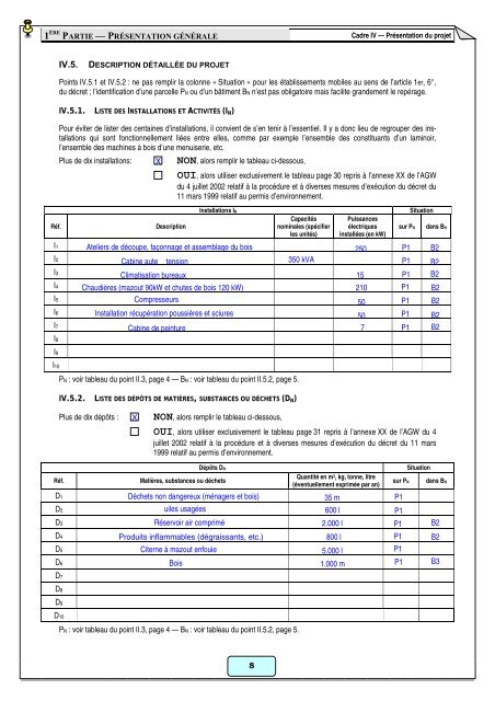 Exemple de formulaire de demande de permis d'environnement de ...