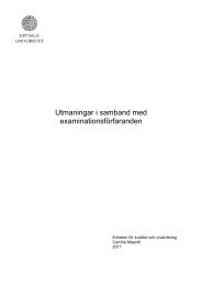 Utmaningar i samband med examinationsfÃ¶rfaranden - Uppsala ...