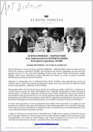 Exposition CELEBS - Le Royal Monceau