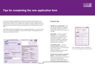 Top Tips for completion of application form