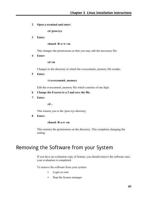 UNIX AND LINUX INSTALLATION RELEASE 11 - Sonnet Software