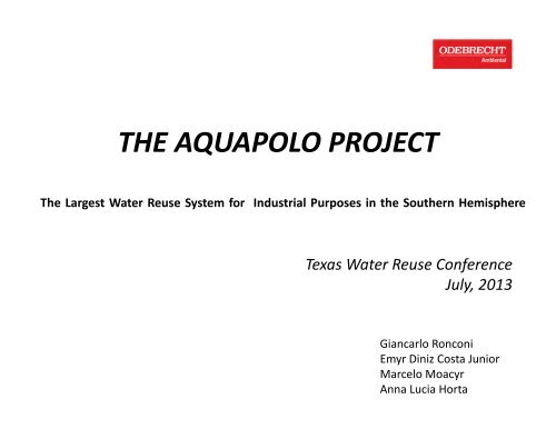 THE AQUAPOLO PROJECT