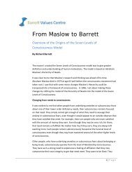 From Maslow to Barrett (PDF) - Barrett Values Centre