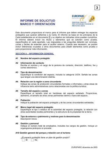 INFORME DE SOLICITUD MARCO Y ORIENTACIÃN
