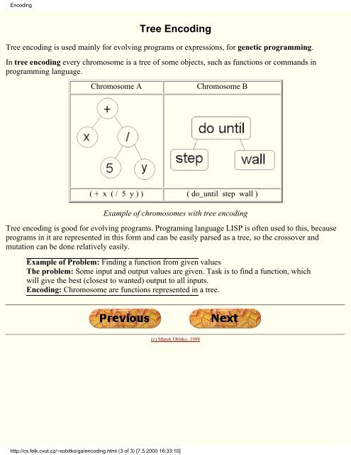 Introduction to genetic algorithms with Java applets