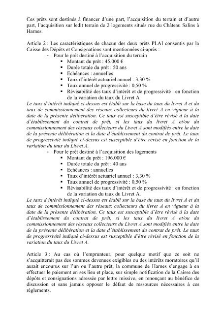 TÃ©lÃ©chargez ci-dessous le compte rendu du conseil - Ville de Harnes