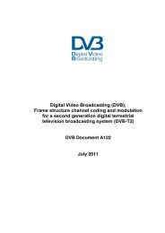 Digital Video Broadcasting (DVB); Frame structure ... - MonitoR