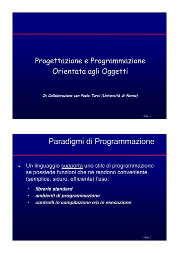 Paradigmi di Programmazione